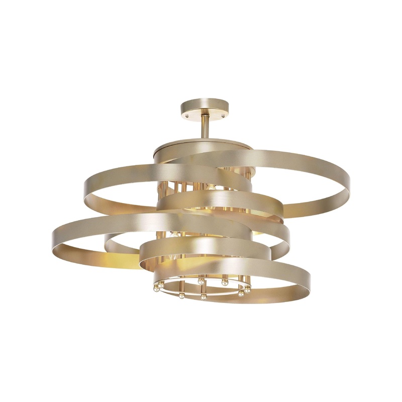 Elizabetta Flush Mount Gold Leaf