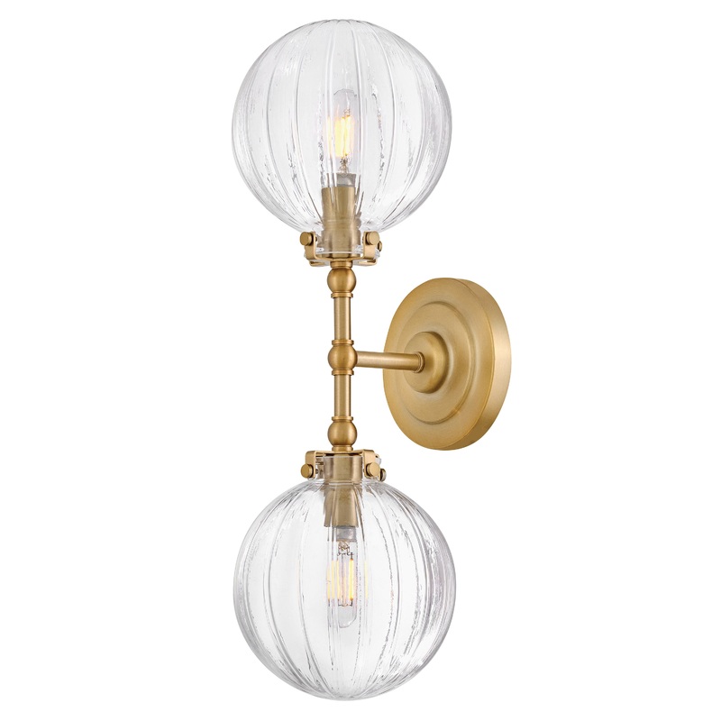 Helene Medium Two Light Sconce Lacquered Brass