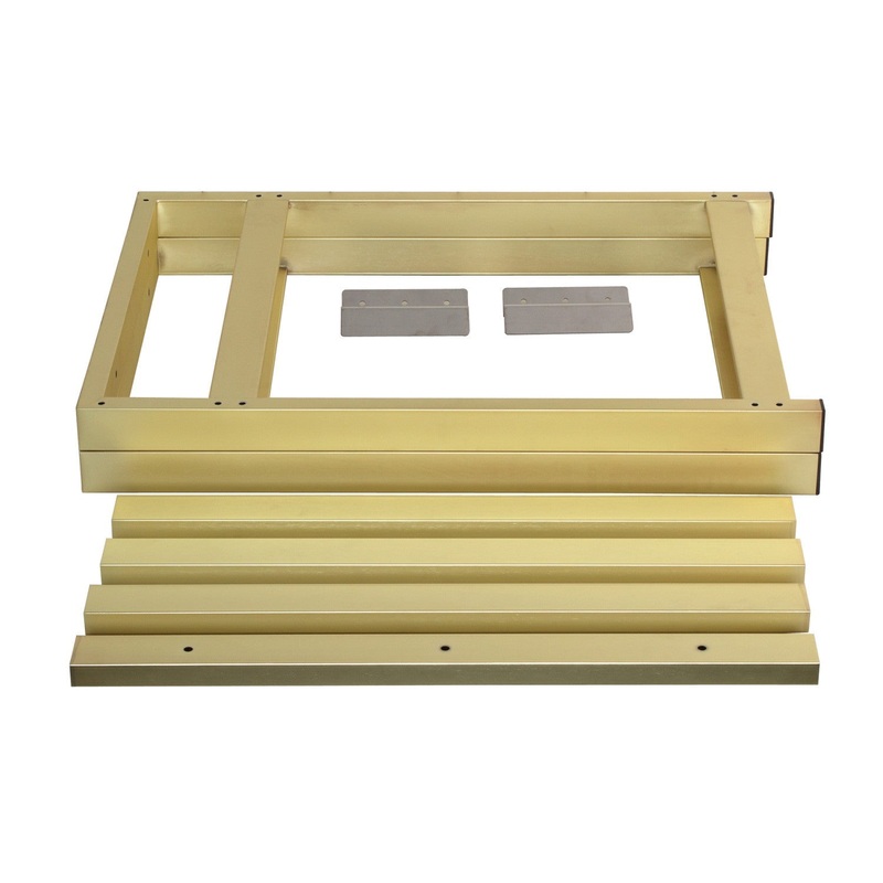 Kingston Commercial VSP3122P7 Console Sink Base, Brushed Brass