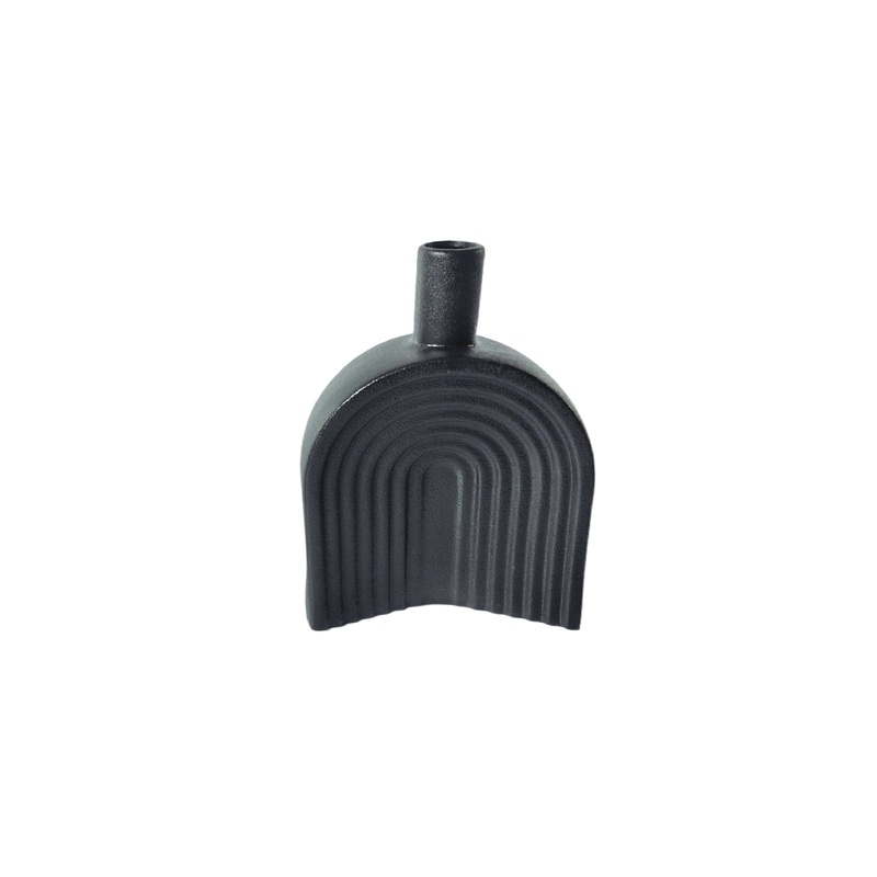 Nordic Arch Vase – Black