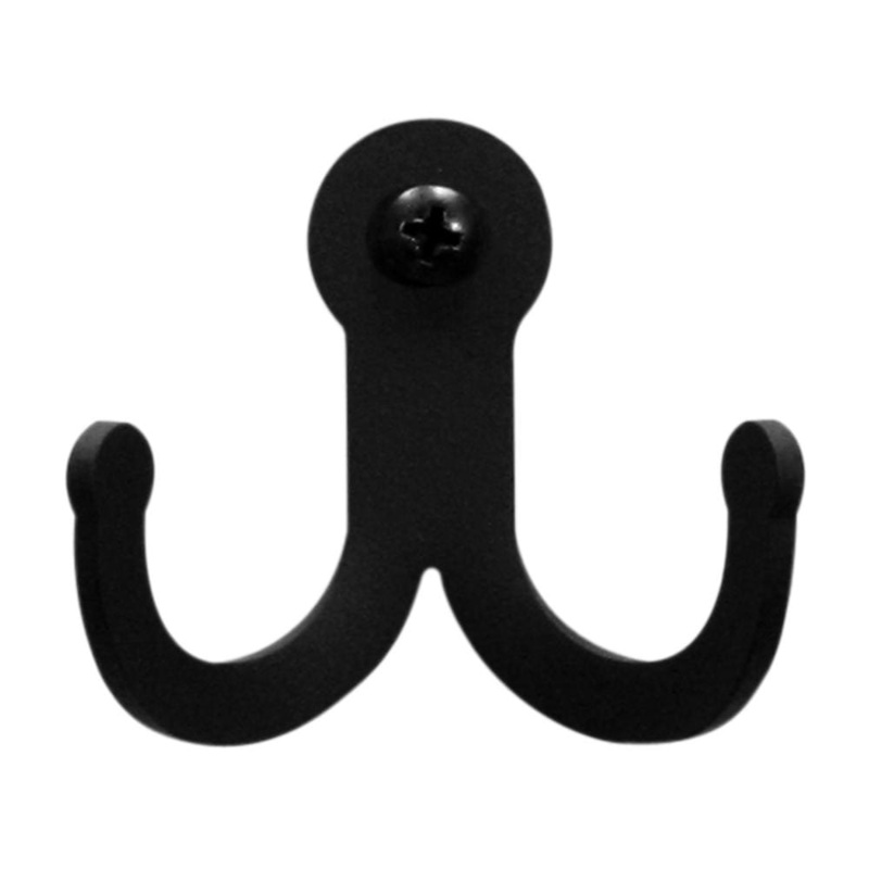 Village Wrought Iron WH-D-87 Plain Double Wall Hook