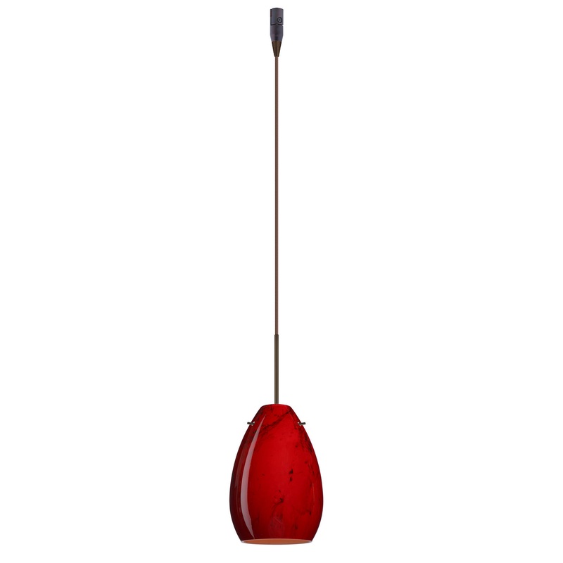 Besa RXP-1713MA-BR Pera One Light Pendant Bronze