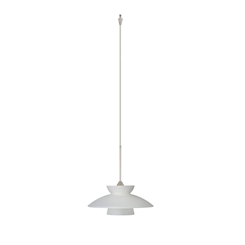 Besa XP-271825-SN Trilo One Light Pendant Satin Nickel