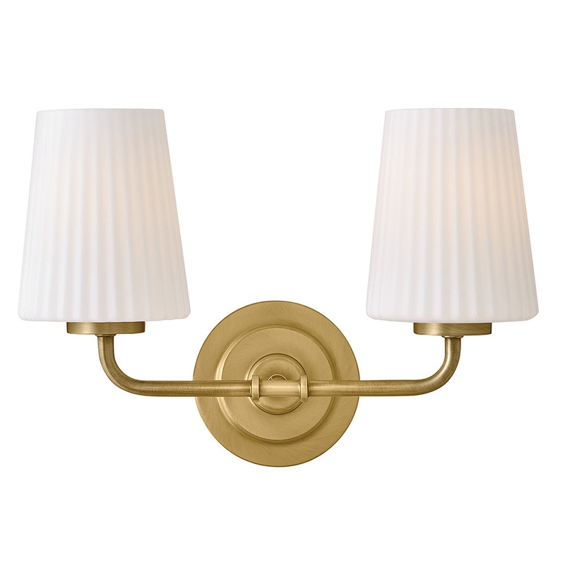 McKenna Small Two Light Vanity Lacquered Brass