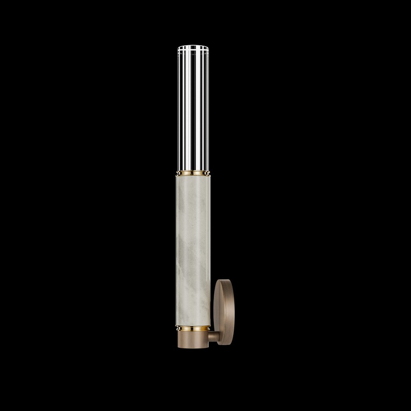 Antonia 21.75″H Sconce Bronze/Brass/Smoke