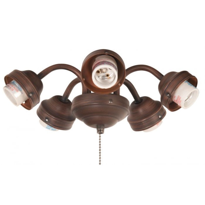 Craftmade F525-ABZ-LED Universal Five Light Fitter Aged Bronze Brushed (Discontinued)