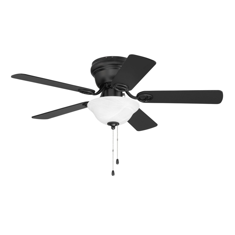 Craftmade WC42FB5C1 Wyman 3 Light 42″Ceiling Fan Flat Black