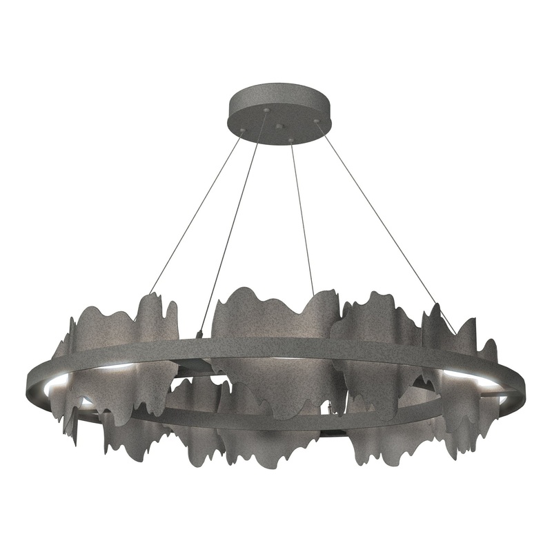Hildene Circular LED Pendant Natural Iron Natural Iron