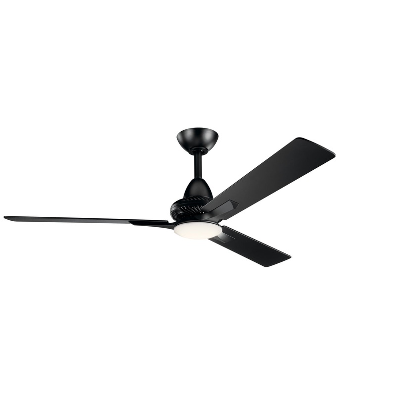 Kichler 300031SBK 52″ Ceiling Fan, Satin Black
