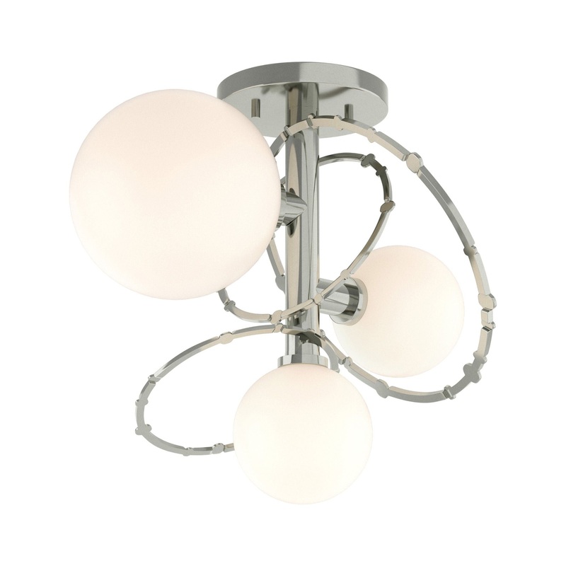 Olympus 3-Light Semi-Flush Sterling