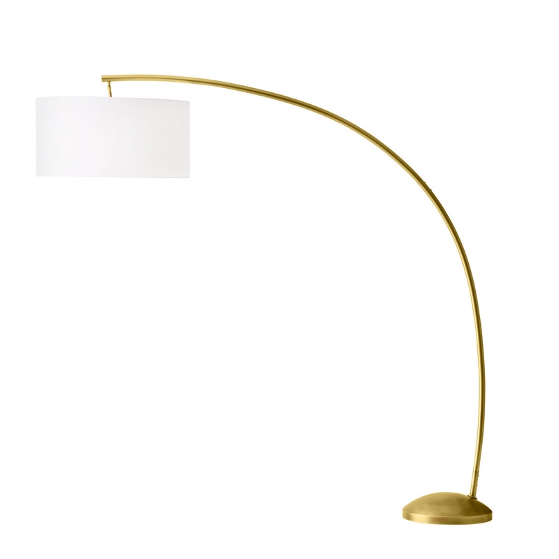 Arteriors 79843 Naples One Light Floor Lamp Antique Brass