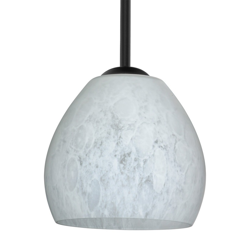 Besa 1TT-412219-BK Besa Bolla Stem Pendant One Light Pendant Black