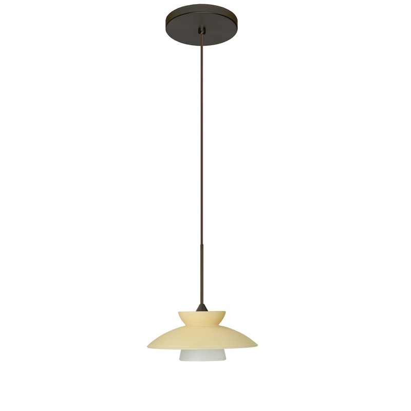 Besa 1XT-271897-BR Trilo One Light Pendant Bronze