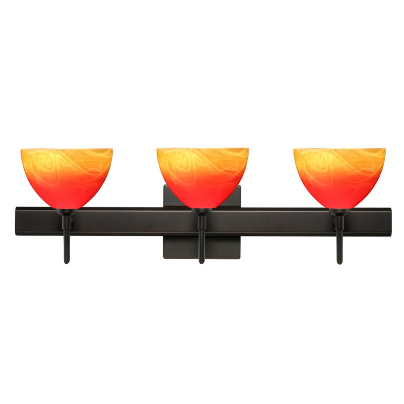 Besa 3SW-4679SL-BR-SQ Brella Three Light Wall Sconce Bronze