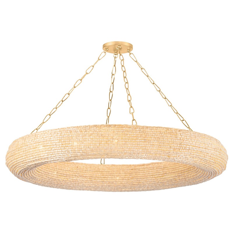 Corbett Lighting 384-50-VGL Lure 16 Light Chandelier Vintage Gold Leaf