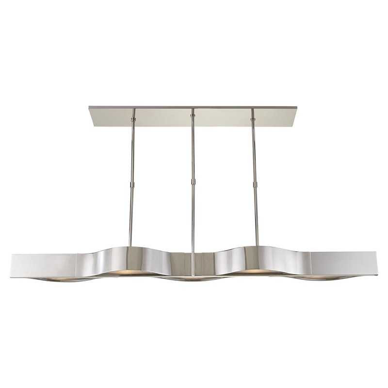 Five Light Pendant from the Avant Collection in Polished Nickel Finish by Visual Comfort Signature