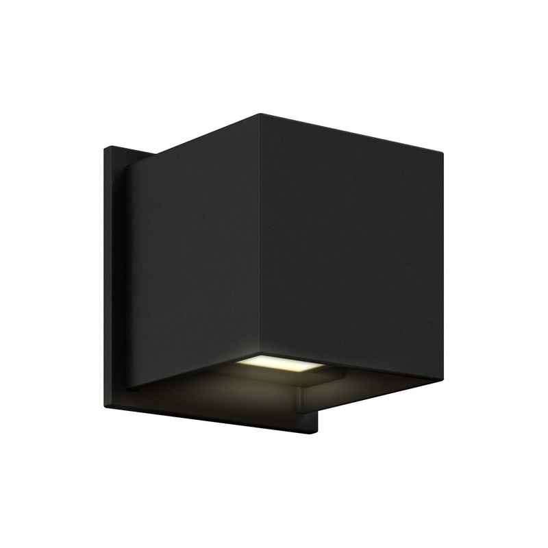 4″ Square Directional Up/Down LED Wall Sconce Black 2700K – 5000K