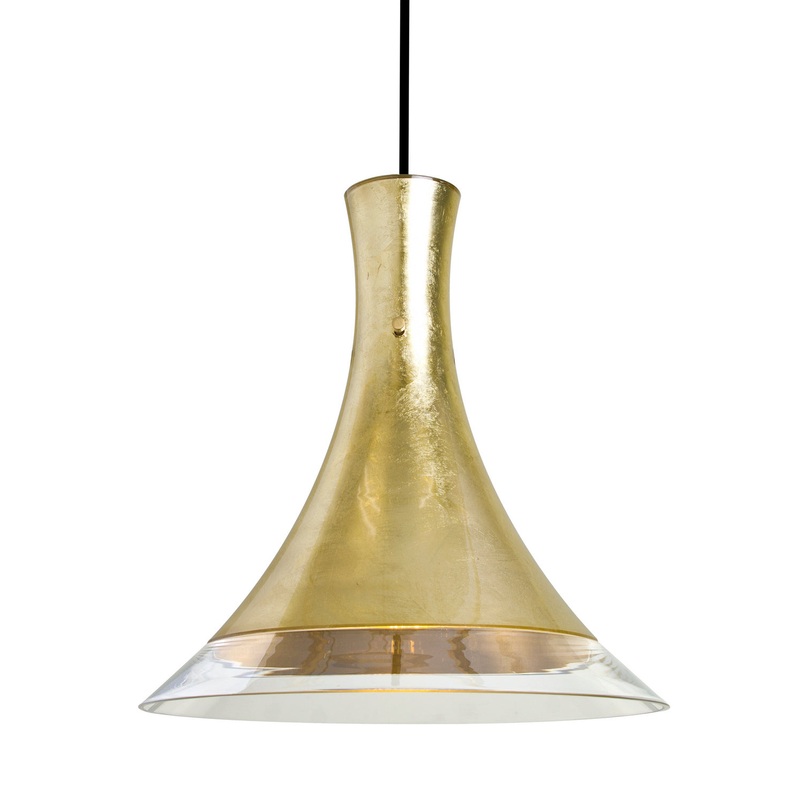 Besa J-RIOGF-BK Rio One Light Pendant Black