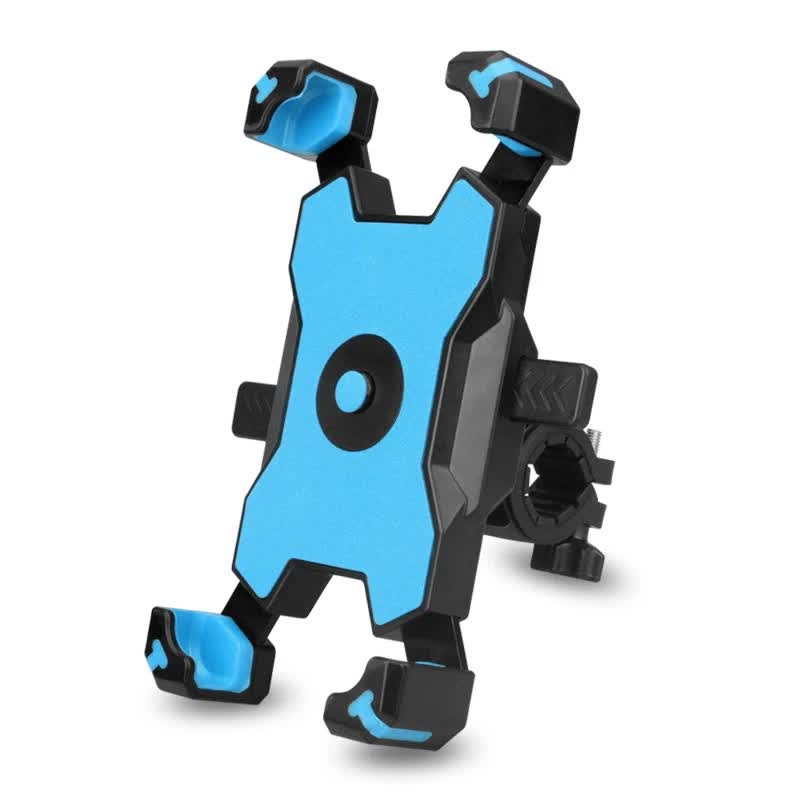 Blue and Black Secure Grip Bike Phone Mount – Adjustable 360 Rotation Bicycle Handlebar Holder, Universal Cradle for MTB & Road Cycling