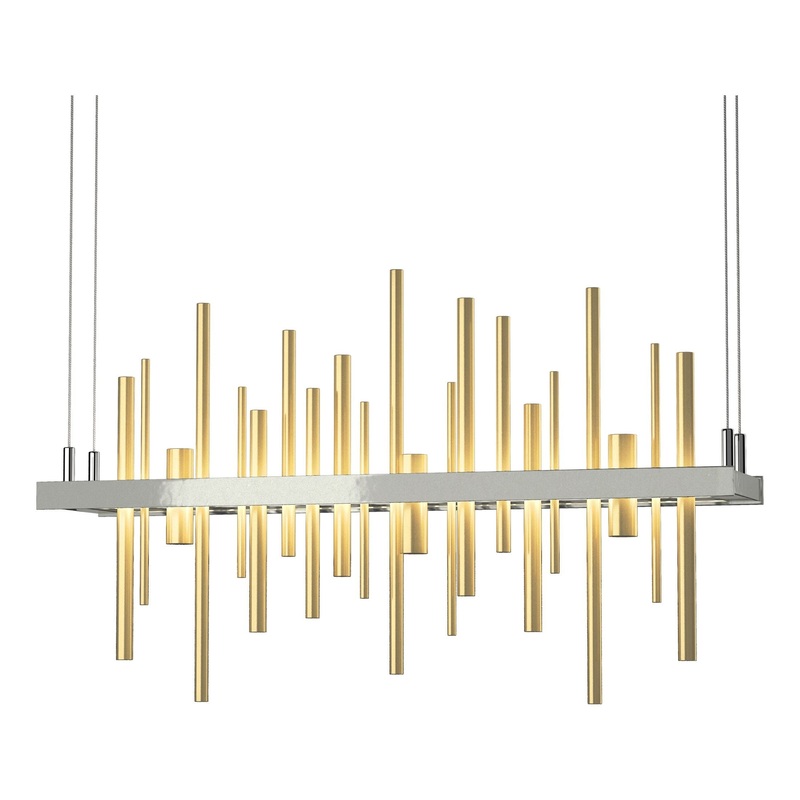 Cityscape LED Pendant Sterling Modern Brass