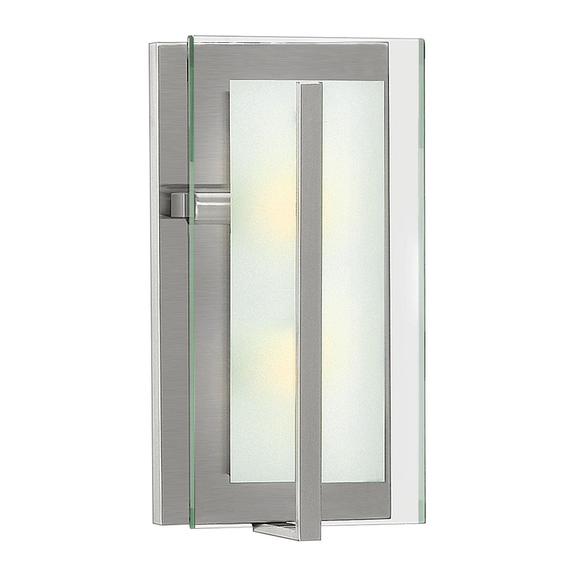 LED Wall Sconce from the Latitude Collection in Brushed Nickel Finish by Hinkley