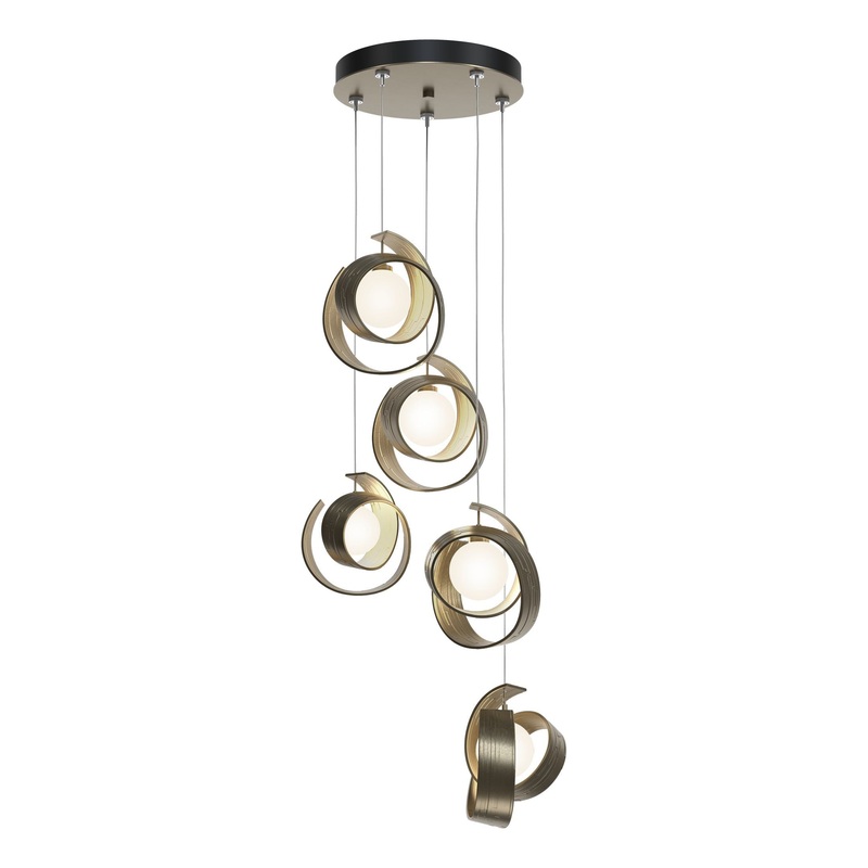 Riza 5-Light Pendant Soft Gold