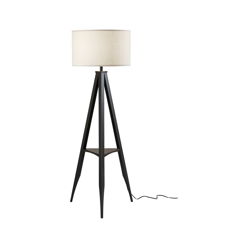 Warren Shelf Floor Lamp Black