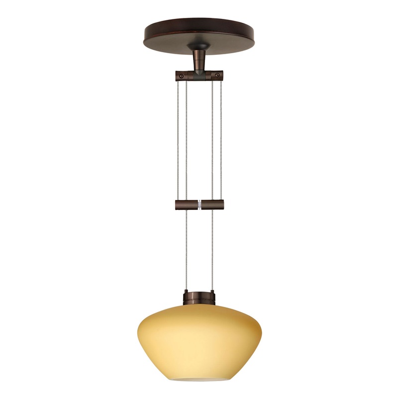 Besa 1XA-5410VM-BR Peri One Light Pendant Bronze