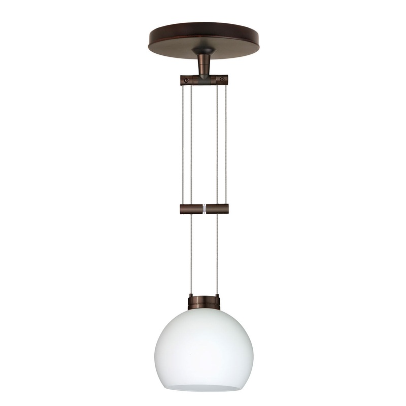 Besa 1XA-565807-BR Palla One Light Pendant Bronze