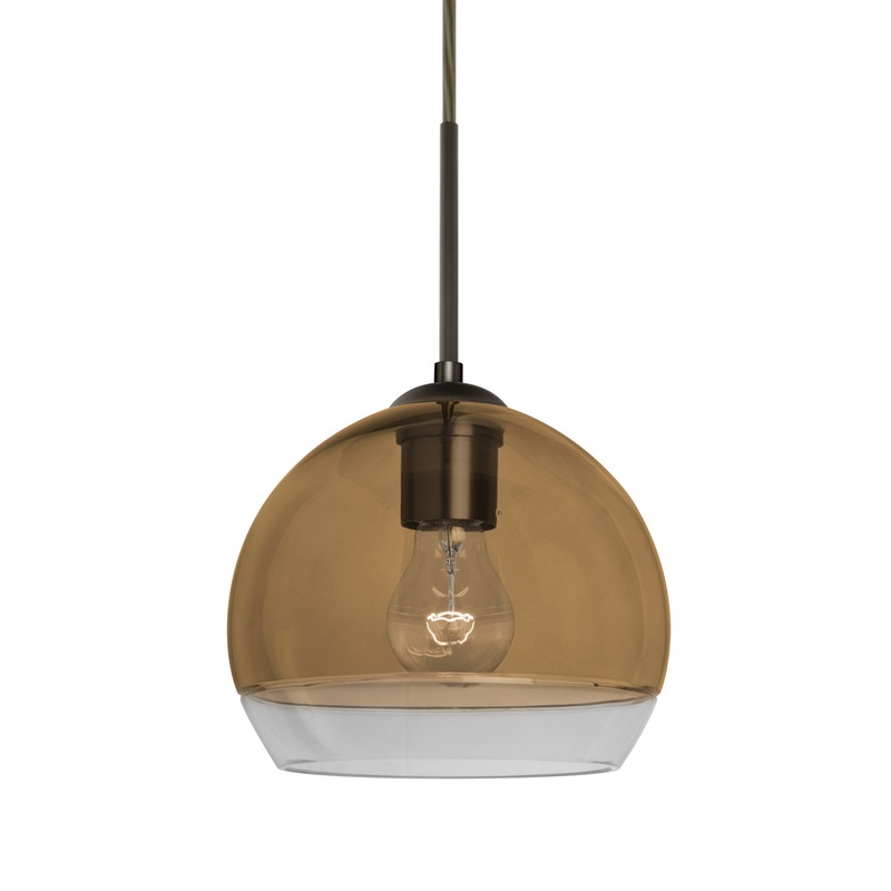 Besa J-ALLY8AM-BR Ally One Light Pendant Bronze