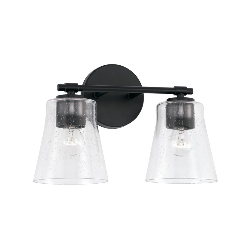 Capital Lighting 146921MB-533 Baker 2 Light Vanity Matte Black