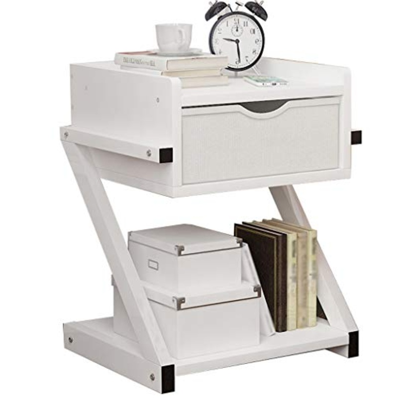 Comodini Decorazione Assemblea Household Living Room Studio Addensare Corridoio di pompaggio Camera da Terra Storage Box Multifunzione Locker MUMUJIN (Color : White)