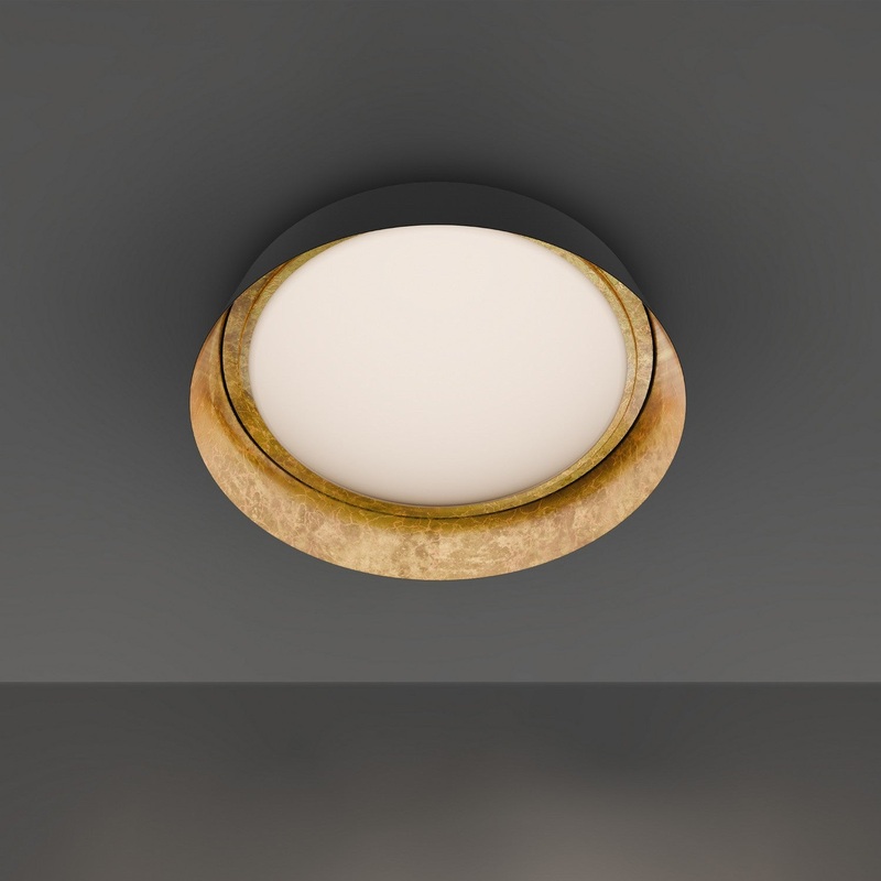 LED Flush Mount from the Gilt Collection in Gold Leaf Finish by Modern Forms
