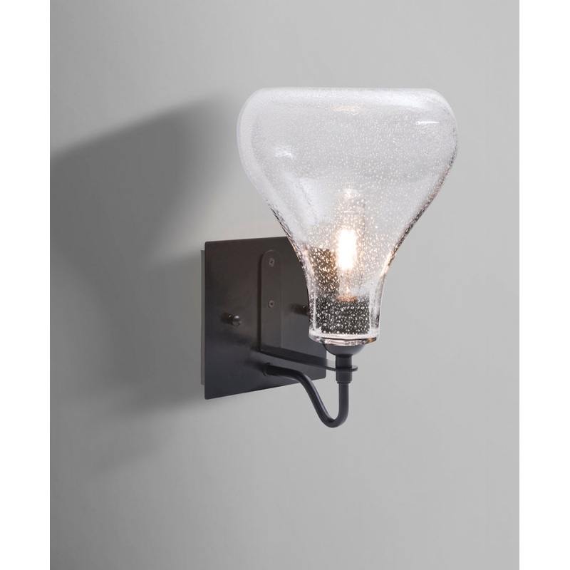 LED Wall Sconce from the Melo Collection in Black Finish by Besa