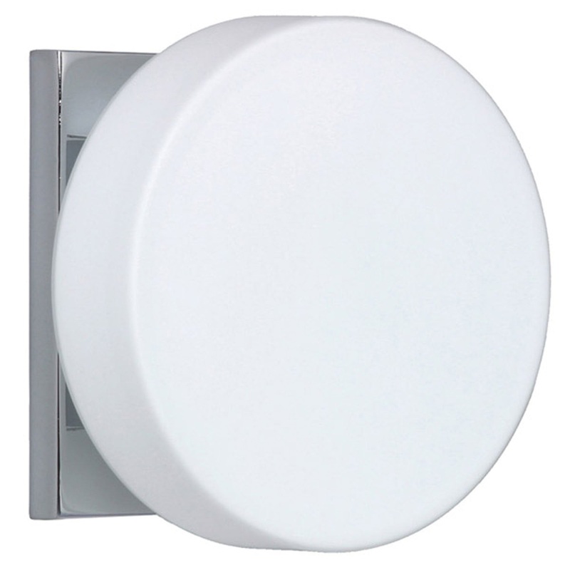 One Light Wall Sconce from the Ciro Collection in Chrome Finish by Besa