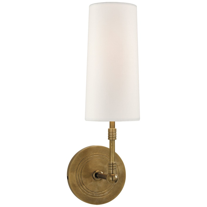 One Light Wall Sconce from the Ziyi Collection in Hand-Rubbed Antique Brass Finish by Visual Comfort Signature
