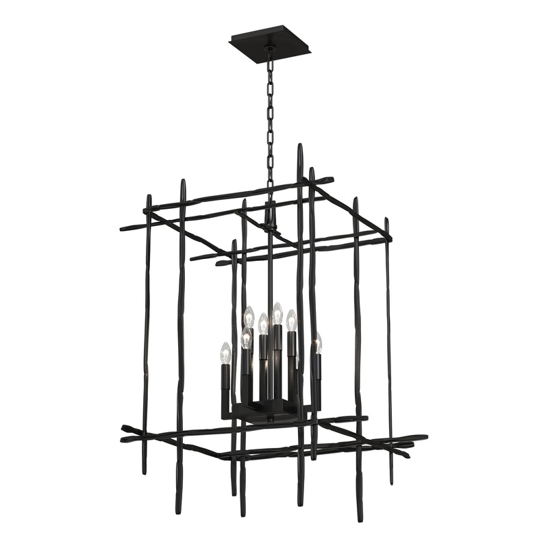 Tura 8-Light Large Chandelier Ink